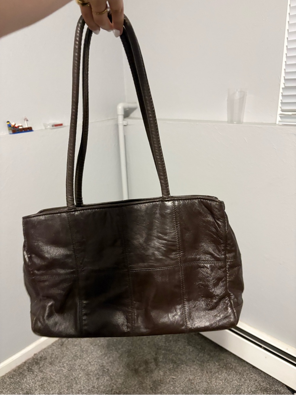 Classic Brown Leather Tote Bag